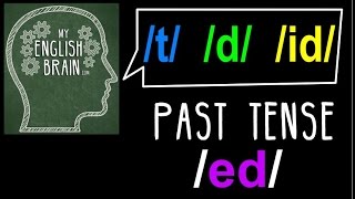 Past Tense ed Pronunciation My English Brain [upl. by Stillman]