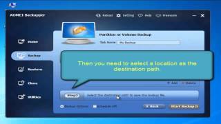Backup to Network with AOMEI Backupper [upl. by Kimbra]