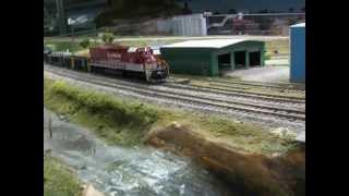 RJ Corman train at the Elkhart model railroad club [upl. by Nebe128]