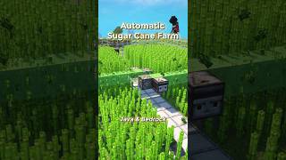 Best Automatic SugarCane Farm Java amp Bedrock shorts minecraft [upl. by Kay]