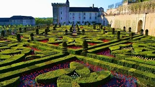 Very nice garden Villandry France Chateau de Villandry [upl. by Daryle150]