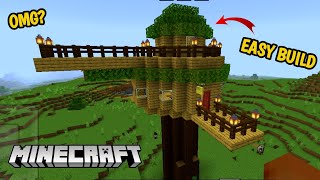 Minecraft  How To Build a Treehouse  Easy And Simple Treehouse  Minecraft Tutorial 1 [upl. by Acinad]