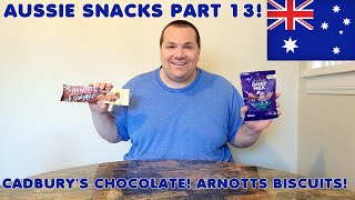 Tasting Australian Snacks Part 13  Cadburys Chocolate amp Arnotts Gaiety [upl. by Zoha]