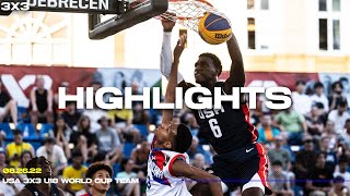 USA 3x3 Mens U18 Team finishes pool play  HIGHLIGHTS [upl. by Zondra200]