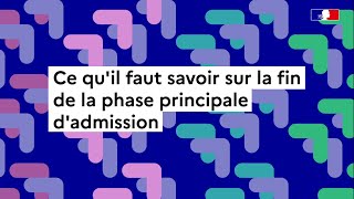 Parcoursup 2024  Ce qu’il faut savoir sur la fin de la phase d’admission principale [upl. by Ebehp963]