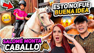 SALOMÉ MONTA A CABALLO POR PRIMERA VEZ😱😭 Carlos amp Adri [upl. by Ffej165]