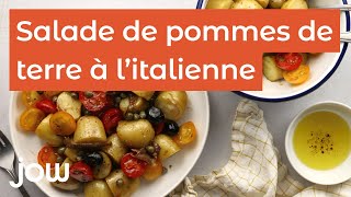 Recette de la salade de pommes de terre à litalienne [upl. by Baggs]