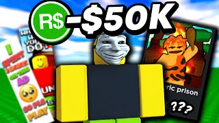 I Spent 50000 R On Terrible ROBLOX Ads [upl. by Akialam288]