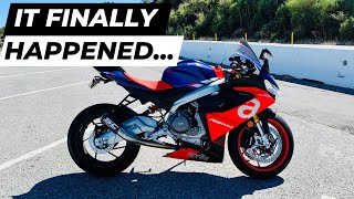 First RELIABILITY Issue  Aprilia RS 660 [upl. by Nelyt]