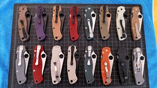 Spyderco Paramilitary 2 Collection  PM2 Sprint Run And Exclusives Knife Video [upl. by Mcleroy]