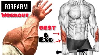 6 BEST FOREARMS EXCERCISES FOR BIGGER FOREARM WORKOUT [upl. by Airan751]