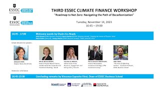 Third ESSEC Climate Finance Workshop  November 14 2023 [upl. by Hobart]