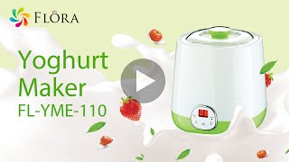 Flora Yoghurt Maker FLYME110 Making Yoghurt [upl. by Holman]