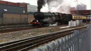 Steam Train 6024 King Edward I Valentines Cathedrals Express 12 Feb 2012 [upl. by Ataner529]