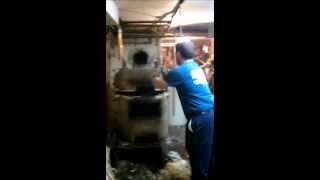 NJ AirFlow LLC 1925 Thatcher steam Boiler Removal [upl. by Rosabella979]