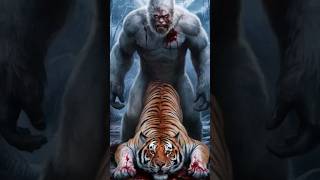 Bengal tiger vs Polar Bear vs White Animals Lion Tiger Wolf blackpanther werewolf hyena [upl. by Ryley]