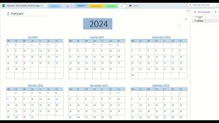 OneNote Kalender 2024 Vorlage [upl. by Karilla]