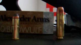 50 Beowulf vs 44 mag cartridge comparison [upl. by Favian]