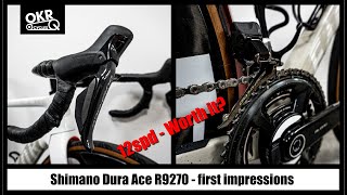 Shimano Dura Ace R9270  first impressionsis it worth the upgrade [upl. by Adniral215]