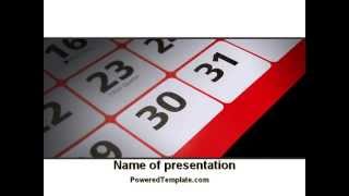 Table Calendar PowerPoint Template by PoweredTemplatecom [upl. by Arika479]