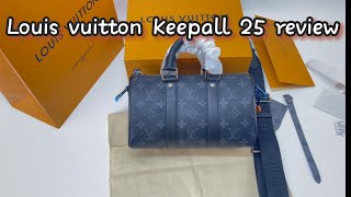 Louis Vuitton Keepall Bandouliere 25 Review [upl. by Aneladgam]