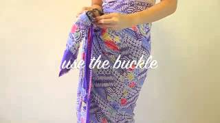 How to wear Peranakan sarong rayon with buckle [upl. by Farmelo]