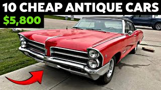 10 Cheap Antique Classic Cars For Sale Under 10000 on Marketplace [upl. by Prosperus]