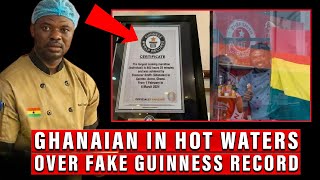 Ghanaian Chef Accused of Faking Guinness World Record Award [upl. by Ioved859]