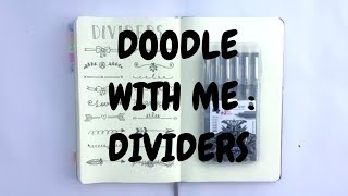 Doodle with me  DividersBullet journal elements  IDLE DOODLE [upl. by Ion]