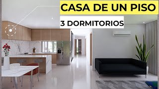 CASA PEQUEÑA MODERNA Y ECONÓMICA 10X20 Plano de casa [upl. by Anola240]