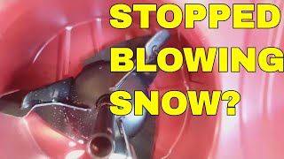 STOPPED BLOWING SNOW Honda Snowblower Step By Step Check [upl. by Enamrahc219]