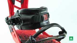 2011  2012 K2 Uprise AUTO Snowboard binding  two straps one ratchet [upl. by Zilvia]