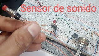 Proyecto de electrónica Sensor de sonido con micrófono y tiristor [upl. by Teddie168]