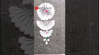 Floor Rangoli Designs  shorts ytshorts kolam muggulu [upl. by Gussy647]