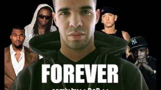 Drake ft Kanye West Lil Wayne Eminem amp JayZ  Forever remix [upl. by Nonnad]