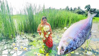 15 kg পদ্মার ইলিশ মাছ কেটে দুই ধরণের রান্না করলাম সাথে ইলিশমাছের মাথা দিয়ে শাপলা রেসিপিfish curry [upl. by Novehc]