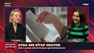 Ayda 200 Kitap Okuyor  Kitapçı Kız Merve Arslan Fatoş Tapan ile Hafta Sonuna Konuk Oldu [upl. by Renfred]