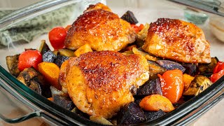 This is the tastiest recipe for chicken thighs Simple and quick family dinner [upl. by Cuthburt]