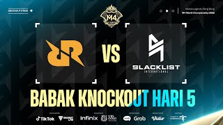 ID M4 Babak Knockout Hari 5  RRQ Hoshi vs BLCK Game 1 [upl. by Seta]