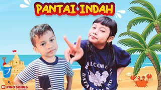 lagu pantai indah  beach song  lagu anak indonesia zainulmustofa4352 [upl. by Ycats]