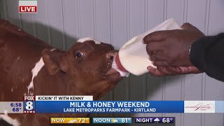 Kenny steps into the land of Milk amp Honey at Lake Metroparks Farmpark [upl. by Orvas258]