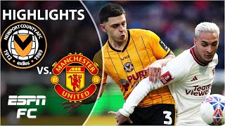 🚨 CUPSET ALERT 🚨 Newport County vs Manchester United  FA Cup Highlights  ESPN FC [upl. by Anika406]