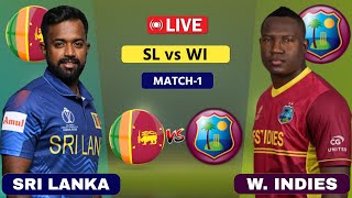 West Indies vs Sri Lanka Live  1st T20  WI vs SL Live  Scores amp Commentary cricket [upl. by Ennovy]