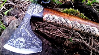 Drawing on metal How to make a vintage ax [upl. by Absa619]