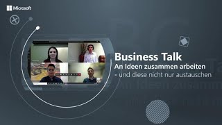 Business Talk Brainstorming und Teamarbeit im Home Office  Microsoft [upl. by Ativahs]