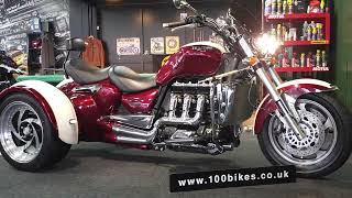 Triumph Rocket Grinnall R3T Trike www100bikescouk [upl. by Sussman145]