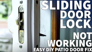 How to Replace a Sliding Glass Door Latch  Patio Door Latch Replacement  Patio Door Wont Lock [upl. by Lyall]