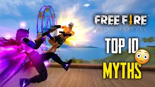 Top 10 Mythbusters in FREEFIRE Battleground  FREEFIRE Myths 278 [upl. by Braswell]