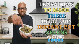 Instant Pot Collard Greens Recipe with smoked chicken thighs  Video Recipe [upl. by Nestor]