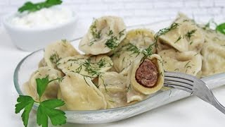 Meat Dumplings Recipe  How To Make Russian Pelmeni  Russian Meat Dumplings [upl. by Harol]